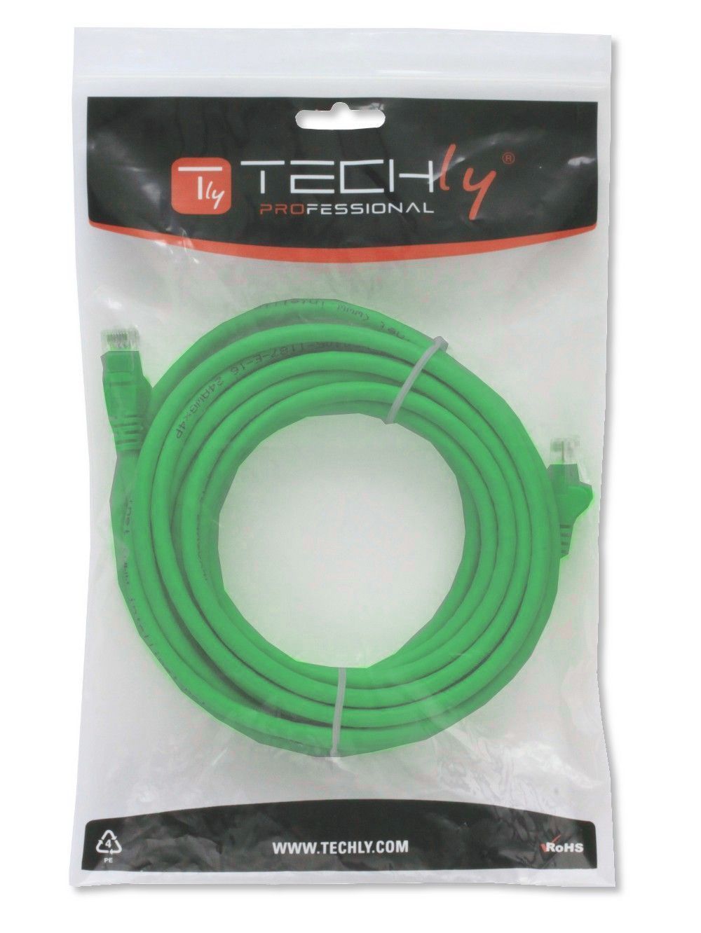 Cavo di Rete Patch in Rame Cat.6 Verde UTP 5m TECHLY PROFESSIONAL - immagine 2