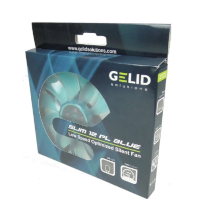 Ventola Slim 120x120x15,8 12V PL Blu GELID SOLUTIONS - immagine 2