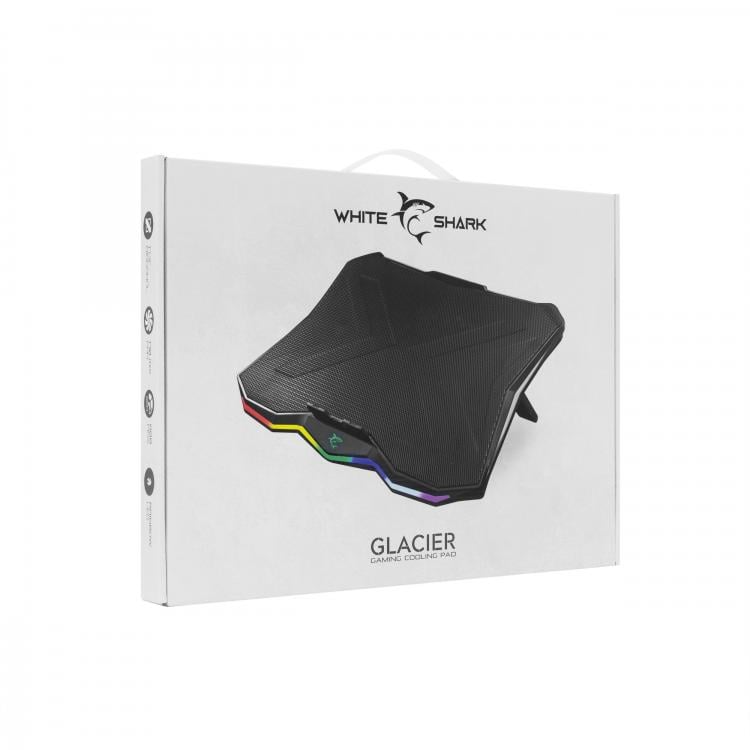 Supporto per Notebook fino a 17.3'' con Ventola per Sistema di Raffreddamento WHITE SHARK - immagine 2