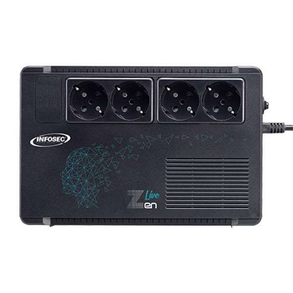 Gruppo di continuità UPS 650VA con 4 prese Line Interactive INFOSEC - immagine 2