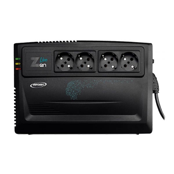 Gruppo di continuità UPS 800VA con 4 prese Line Interactive INFOSEC - immagine 2