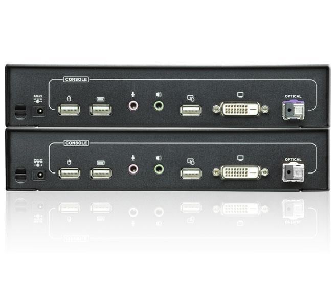 Extender KVM USB DVI 1920x1200 fibra 20km CE690 ATEN - immagine 2