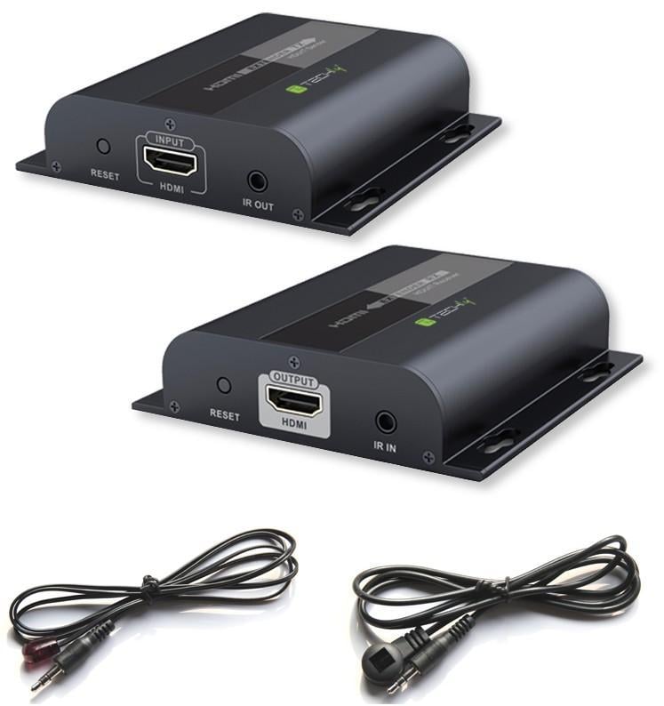 Ricevitore Aggiuntivo Extender HDMI IR su Cavo Cat.6 120m TECHLY - immagine 2