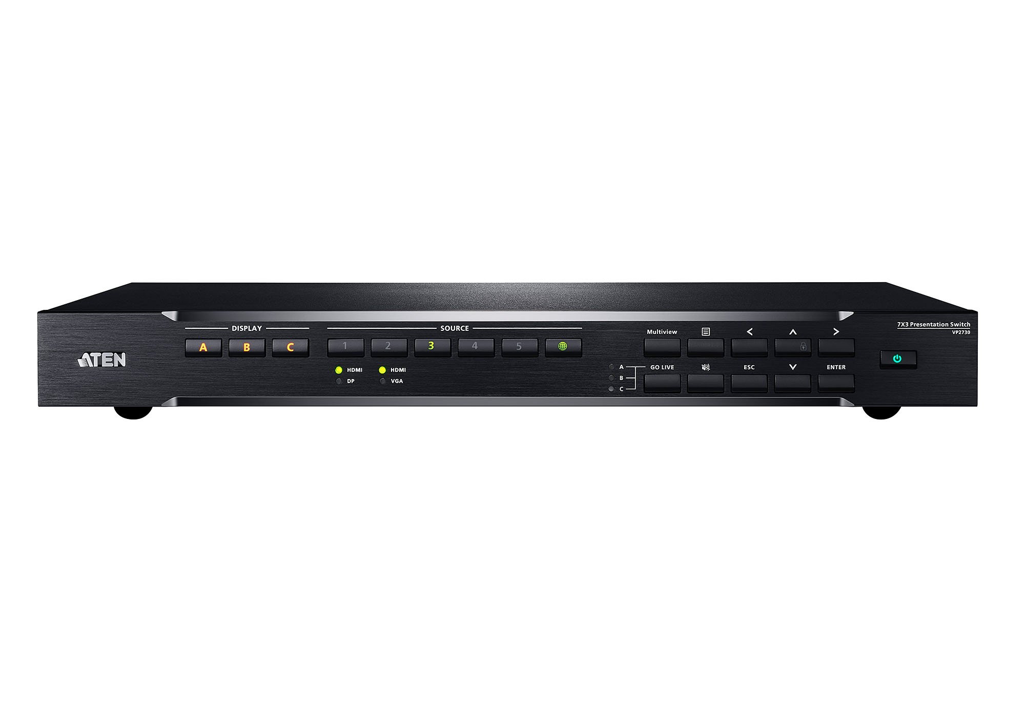 Switch Matrix Presentazioni 7x3 Scaler Mixer Audio e HDBaseT, VP2730 ATEN - immagine 2