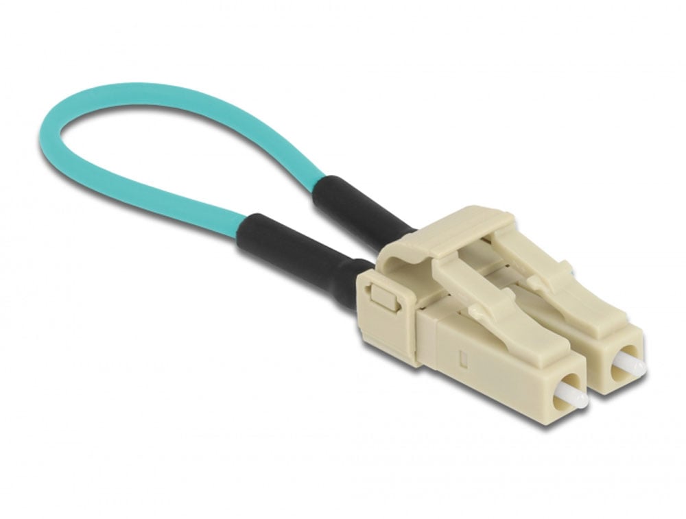 Cavo di Prova Accoppiatore Loopback Fibra Ottica Multimodale OM3 LC DELOCK - immagine 2