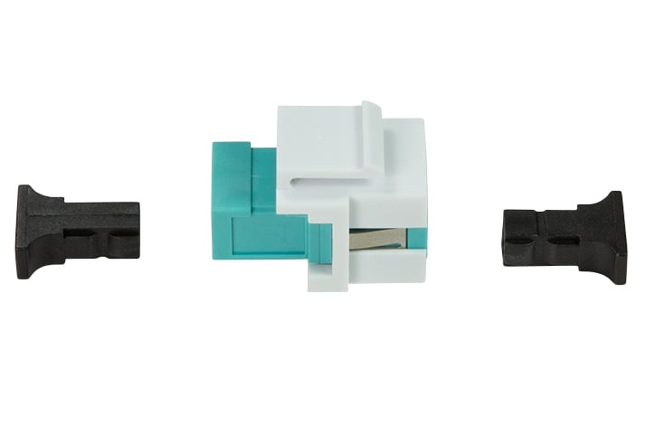 Giunto Fibra LWL SC per Installazione Keystone Verde Acqua e Bianco LOGILINK - immagine 2
