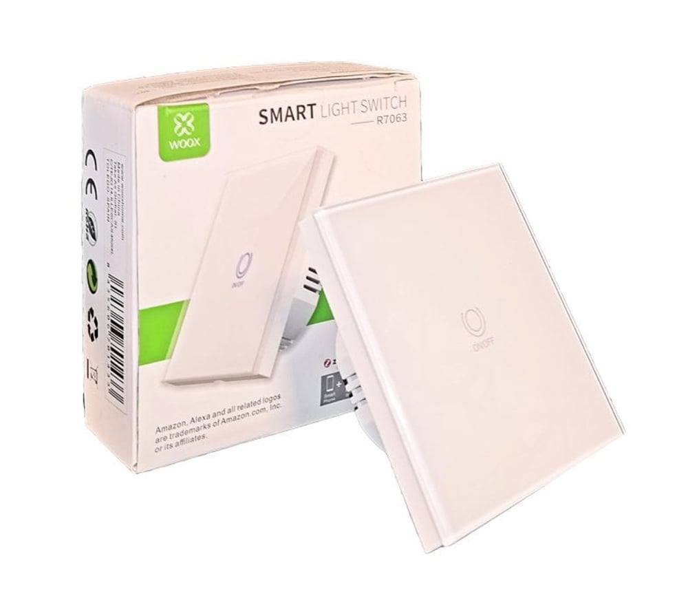 Interruttore della Luce Intelligente WiFi Controllo Vocale Alexa, R7063 Zigbee WOOX - immagine 2
