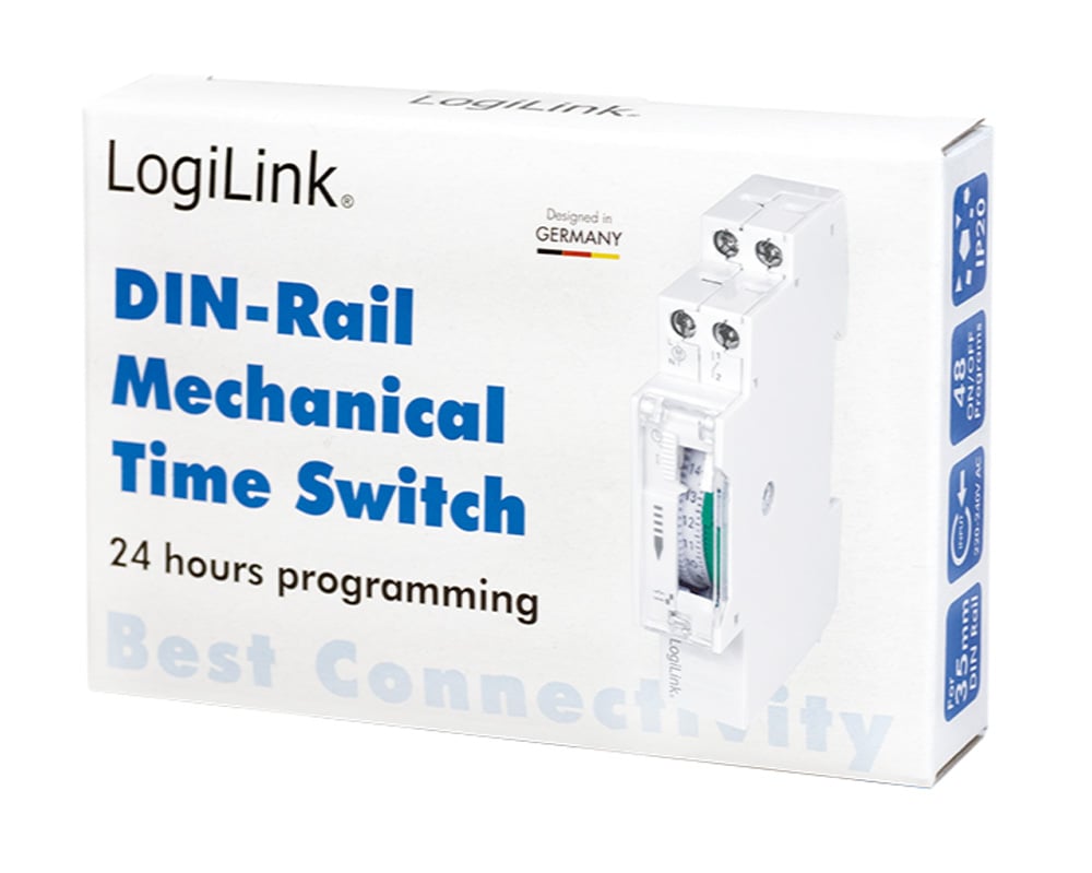 Timer Meccanico per Montaggio su Guida Din LOGILINK - immagine 2
