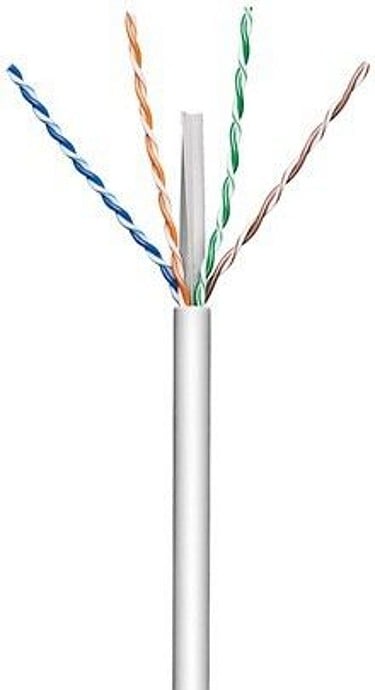 Matassa U/UTP Cavo Cat.6A Rame 100m LSZH Rigido Grigio TECHLY PROFESSIONAL - immagine 2