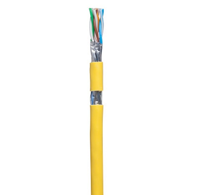Matassa S/FTP Cavo Cat.7A 100m Rigido PIMF Giallo OEM - immagine 2