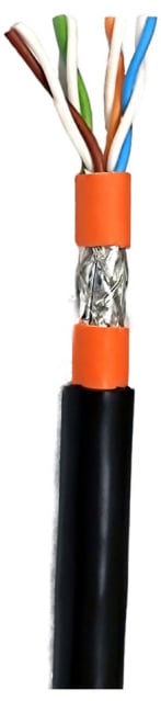 Matassa S/FTP Cavo Cat. 7 Rame per Interno Esterni 100m Rigido Nero OEM - immagine 2