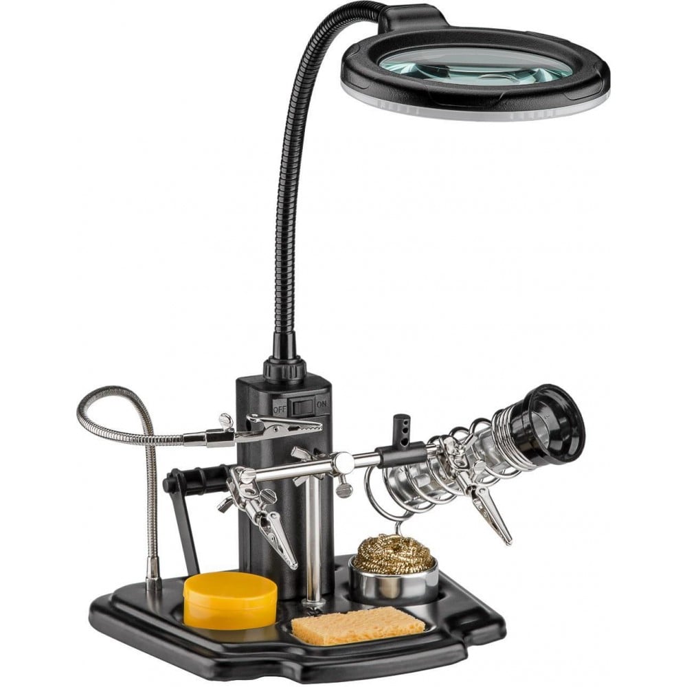 Kit per Saldatura con Lampada LED e lente ingrandimento TECHLY - immagine 2