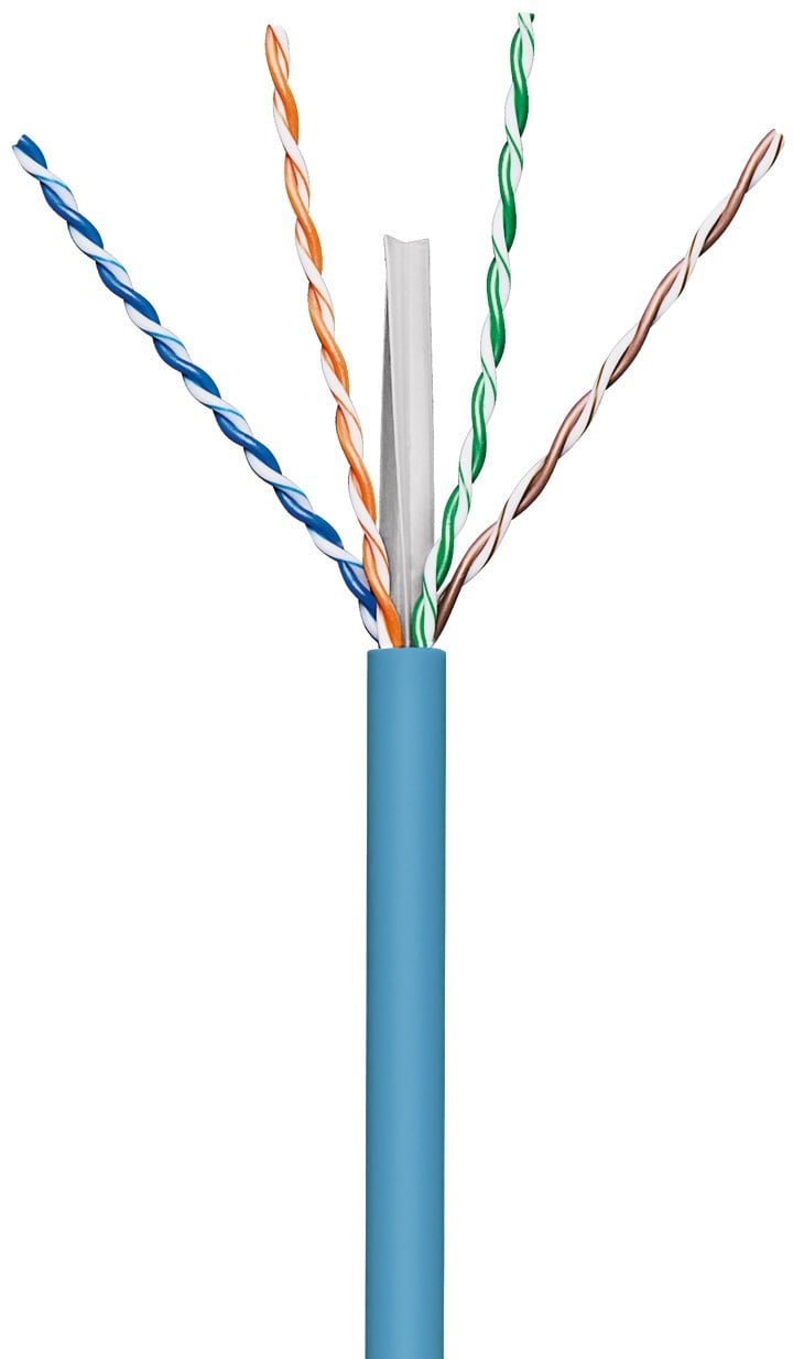 Matassa U/UTP Cavo Cat.6A Rame 305m LSZH Rigido Blu TECHLY PROFESSIONAL - immagine 2