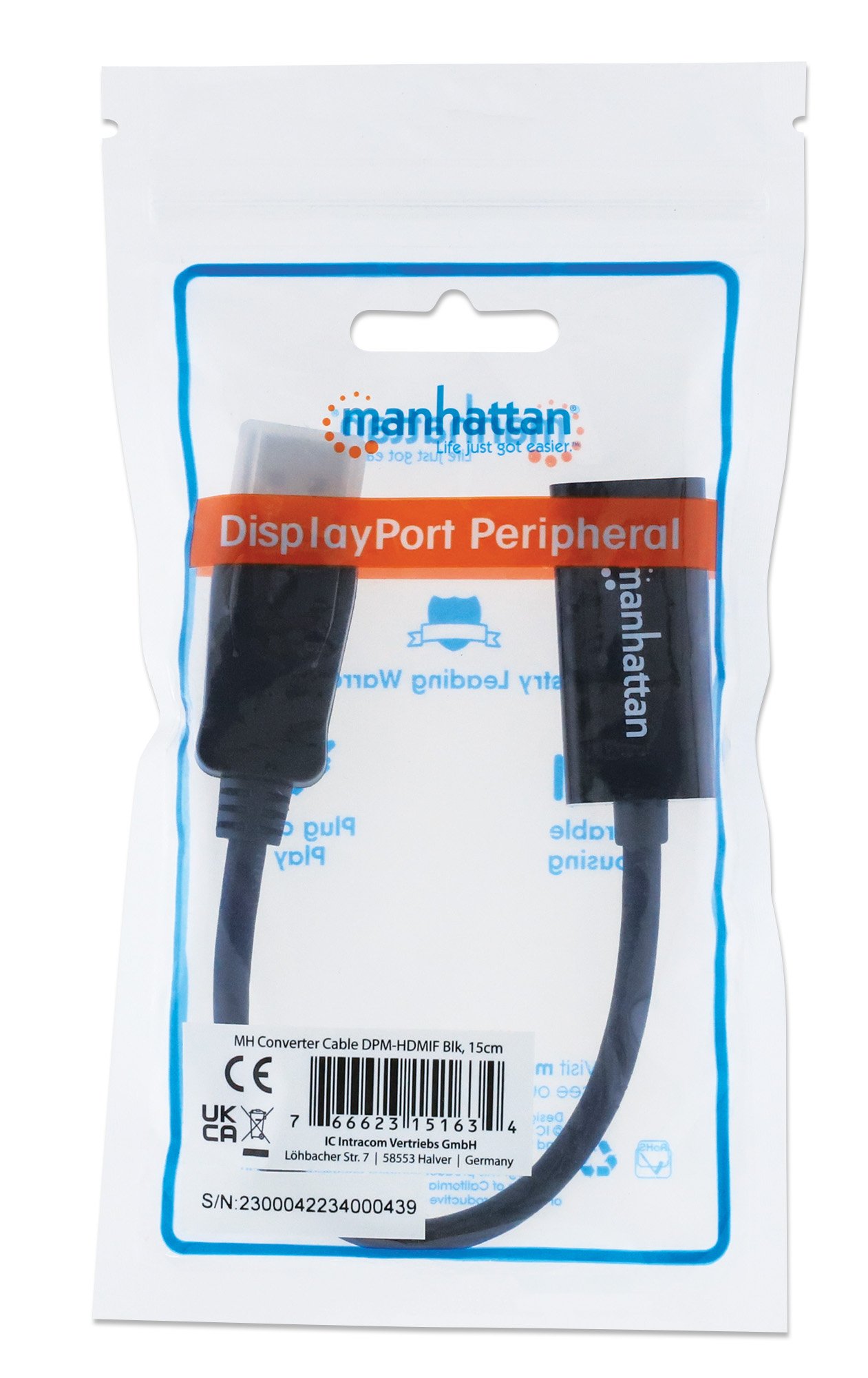 Adattatore DisplayPort a HDMI Passivo MANHATTAN - immagine 2