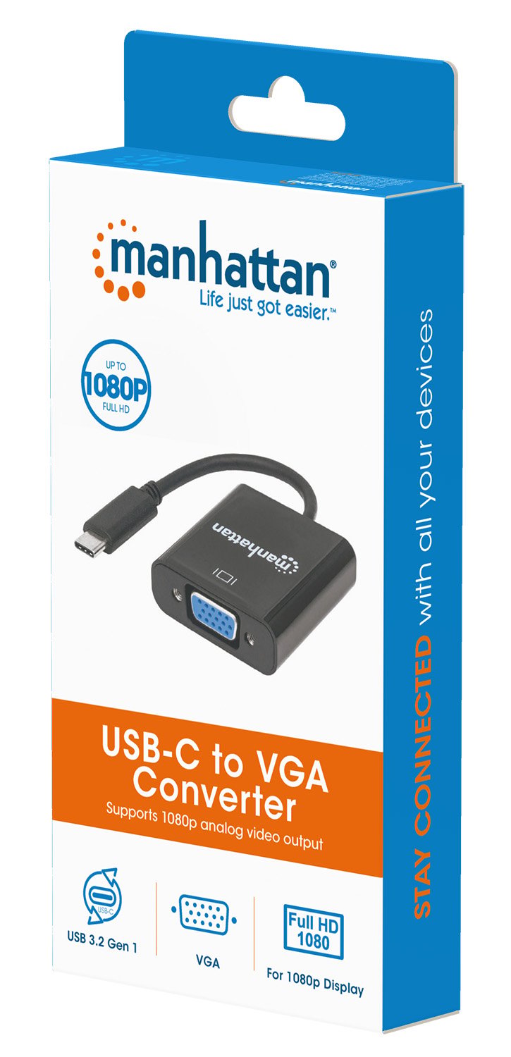Adattatore Convertitore USB-C™ Maschio a VGA Femmina MANHATTAN - immagine 2