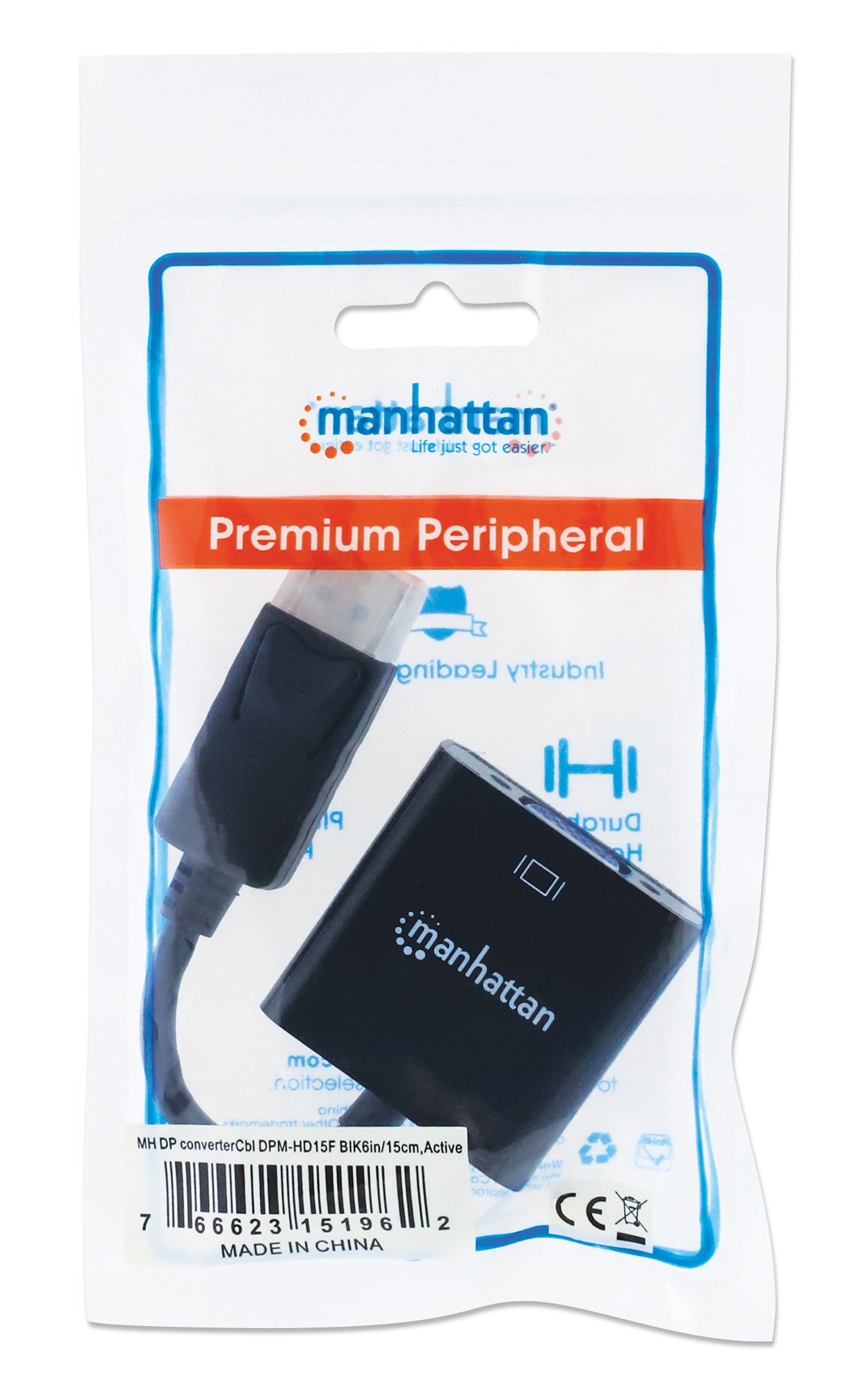 Cavo Convertitore da DisplayPort a VGA MANHATTAN - immagine 2