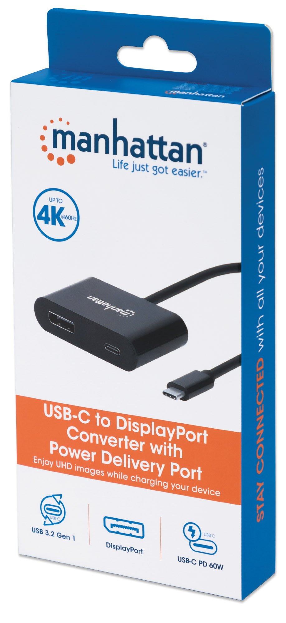 Adattatore Convertitore USB-C™ M a DisplayPort F con Power Delivery MANHATTAN - immagine 2