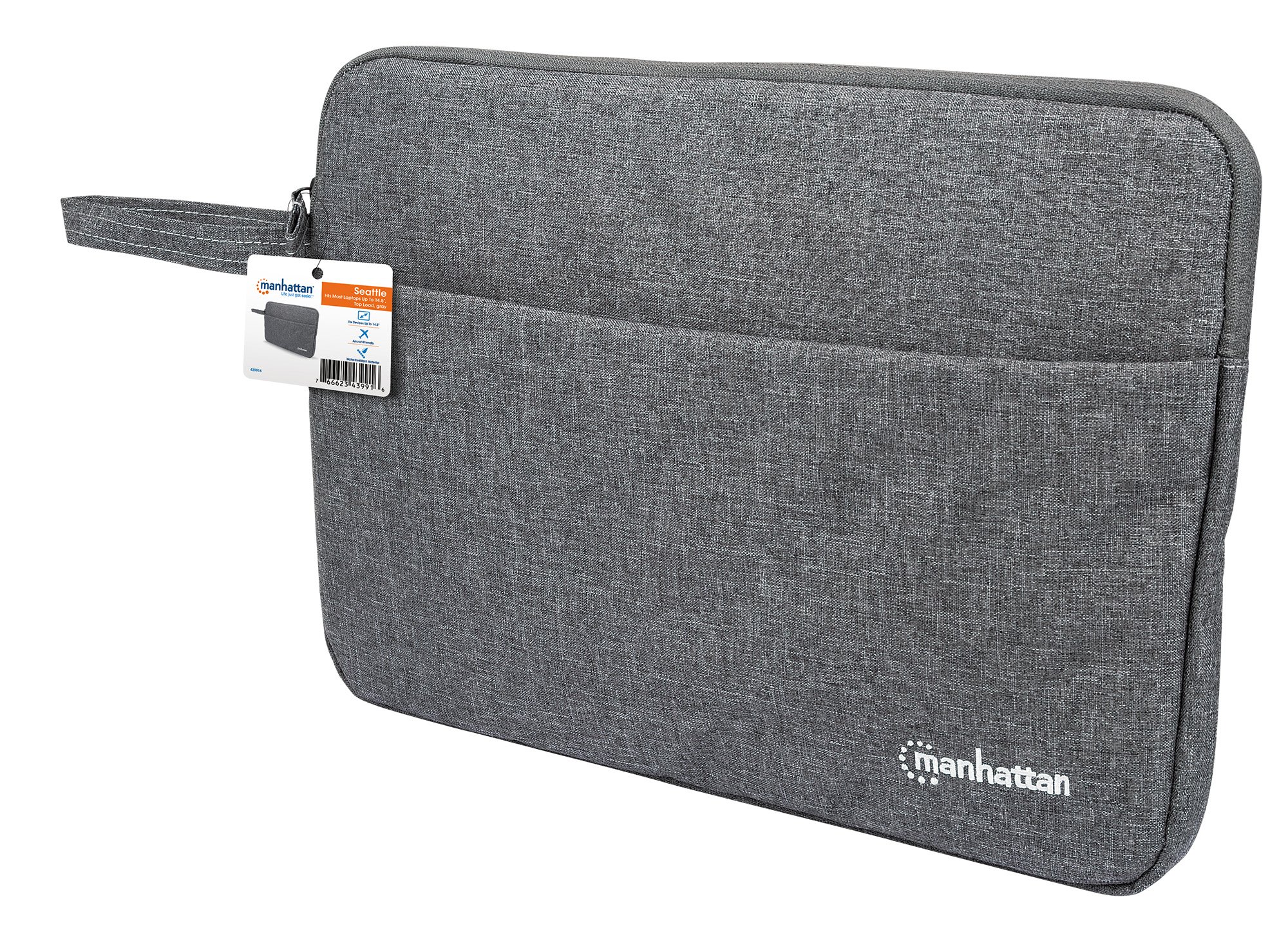 Custodia per Notebook 14.5'' Seattle Grigio MANHATTAN - immagine 2
