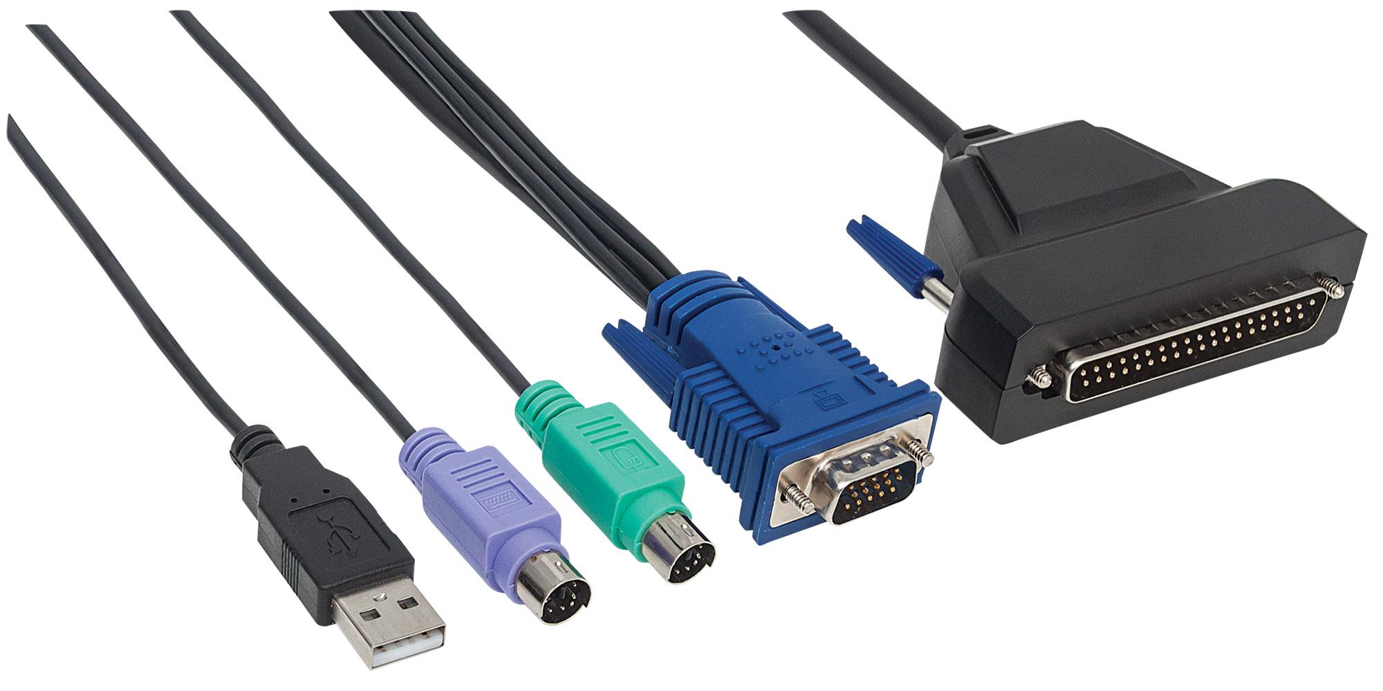 Cavo per Console KVM 1 porta VGA INTELLINET - immagine 2