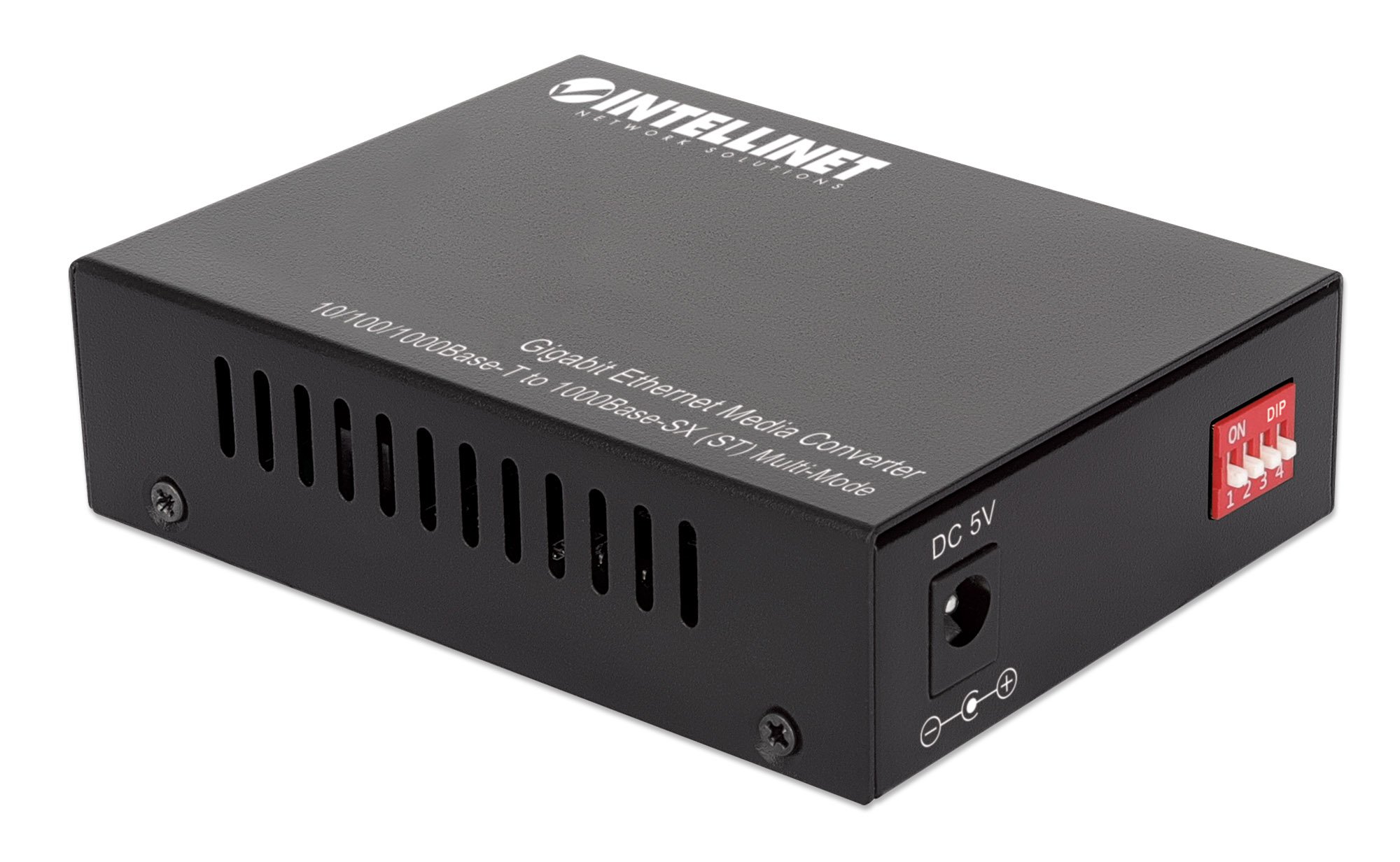 Media Converter Gigabit Ethernet Fibra ST Multimodale INTELLINET - immagine 2