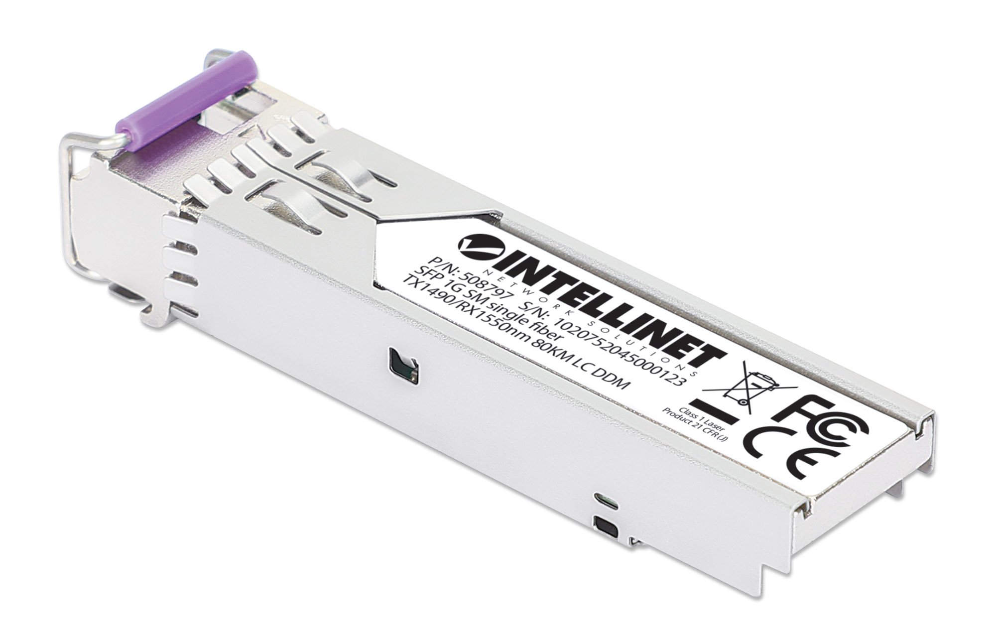 Transceiver SFP Fibra Ottica Monomodale LC 1000Base-BX Bidirezionale WDM INTELLINET - immagine 2