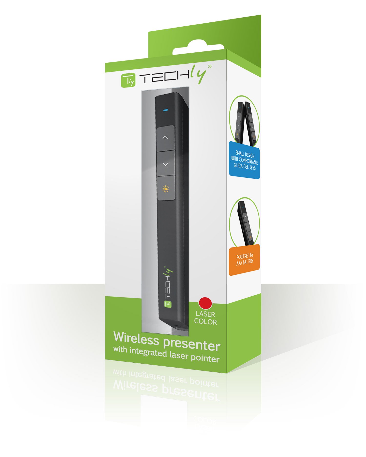 Puntatore Laser Wireless Penna Telecomando Presentazioni Powerpoint TECHLY - immagine 2