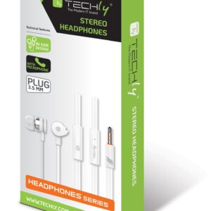 Auricolari Stereo In-Ear con Microfono Bianchi TECHLY