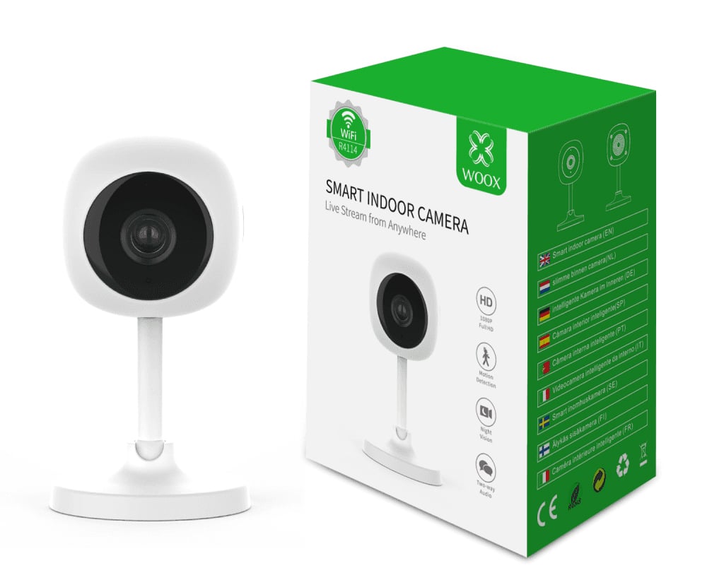 Smart Camera WiFi Full HD 2 MP Controllo Vocale Alexa Google, R4114 WOOX - immagine 2