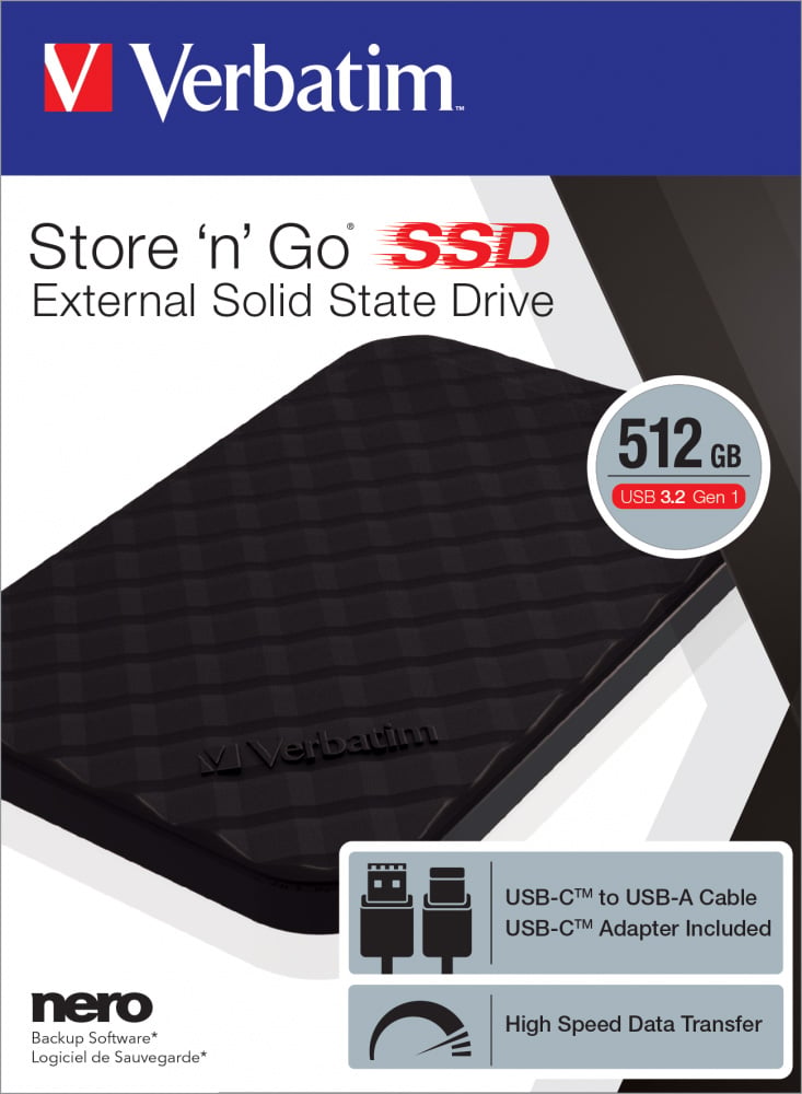 SSD portatile Store'n'Go USB 3.2 GEN1 512GB VERBATIM - immagine 2
