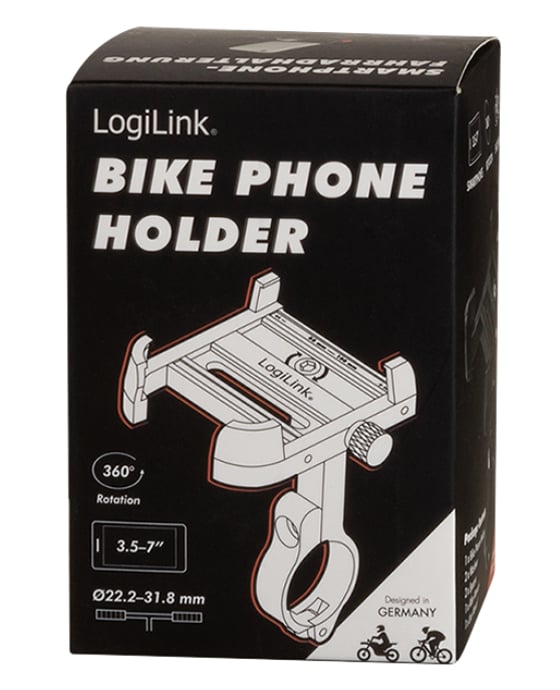Supporto da Bicicletta per Smartphone 3.5''-7'' Fissaggio Verticale LOGILINK - immagine 2