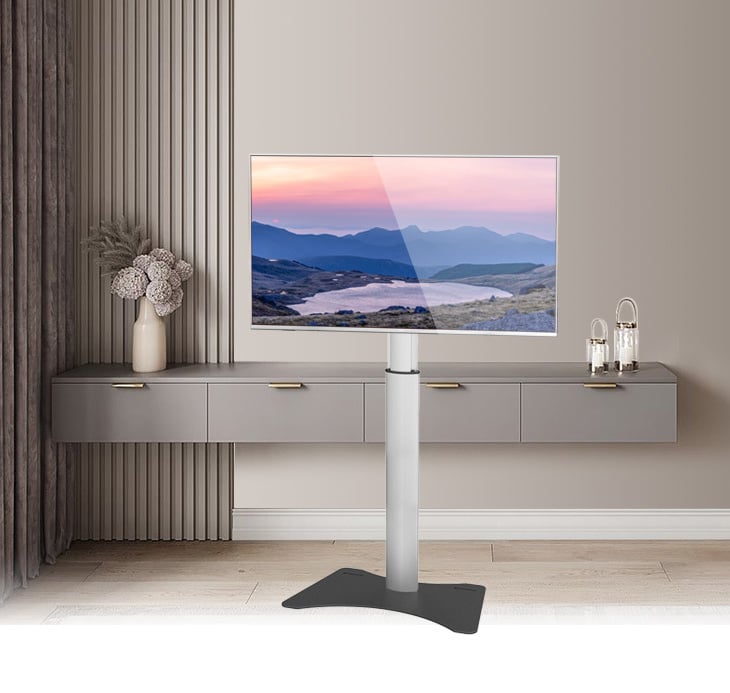 Supporto da pavimento per TV da 32'' a 70'' TECHLY - immagine 2