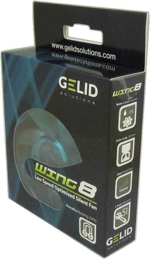 Ventola Wing 80x80x25 12V Blu GELID SOLUTIONS - immagine 2
