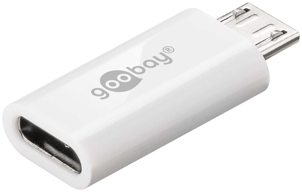 Adattatore Micro USB Maschio a USB-C&trade; Femmina Bianco GOOBAY