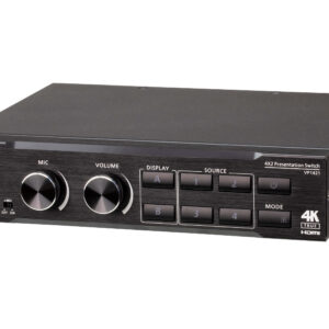 Switch matrix per presentazioni 4 x 2 True 4K con scalatura, DSP, e HDBaseT-Lite, VP1421 ATEN