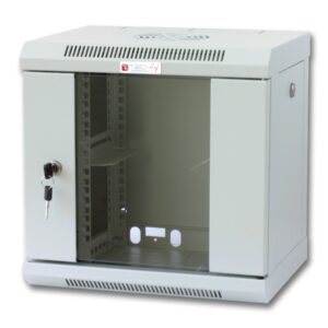 Armadio Rack 10'' a muro 6 unit&agrave; con pannelli asportabili Grigio prof. 300 mm TECHLY PROFESSIONAL