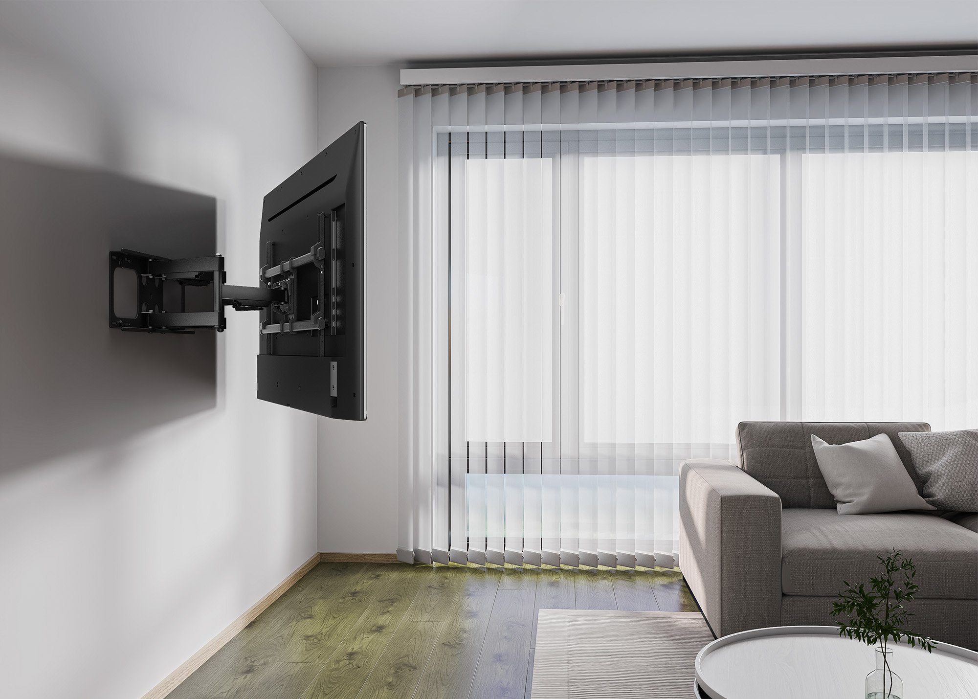Staffa a Muro per TV LCD 37-90'' Full-Motion MANHATTAN - immagine 4