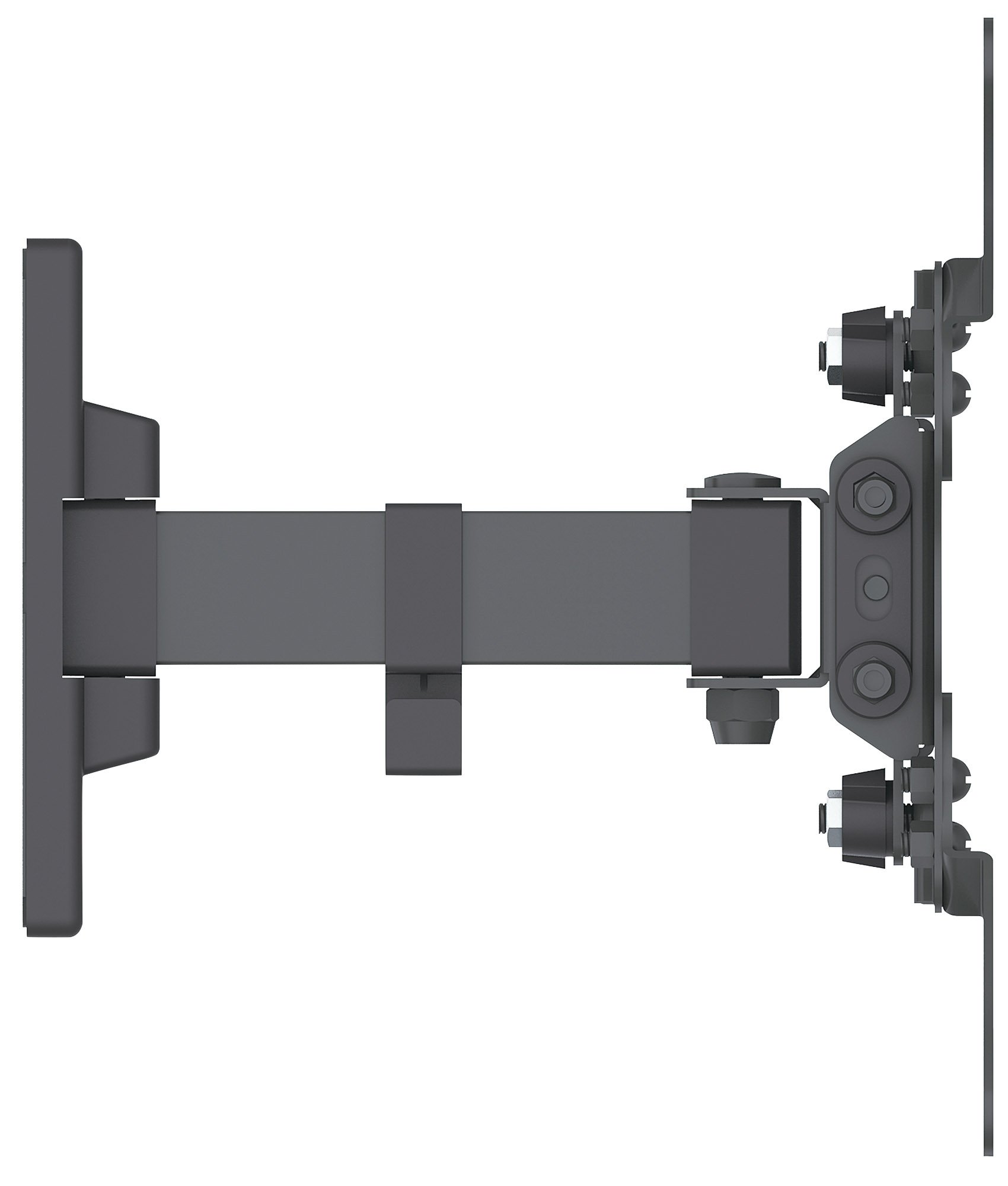Staffa a Muro Universale 2 Snodi per TV LED LCD 13-42'' Nero MANHATTAN - immagine 4