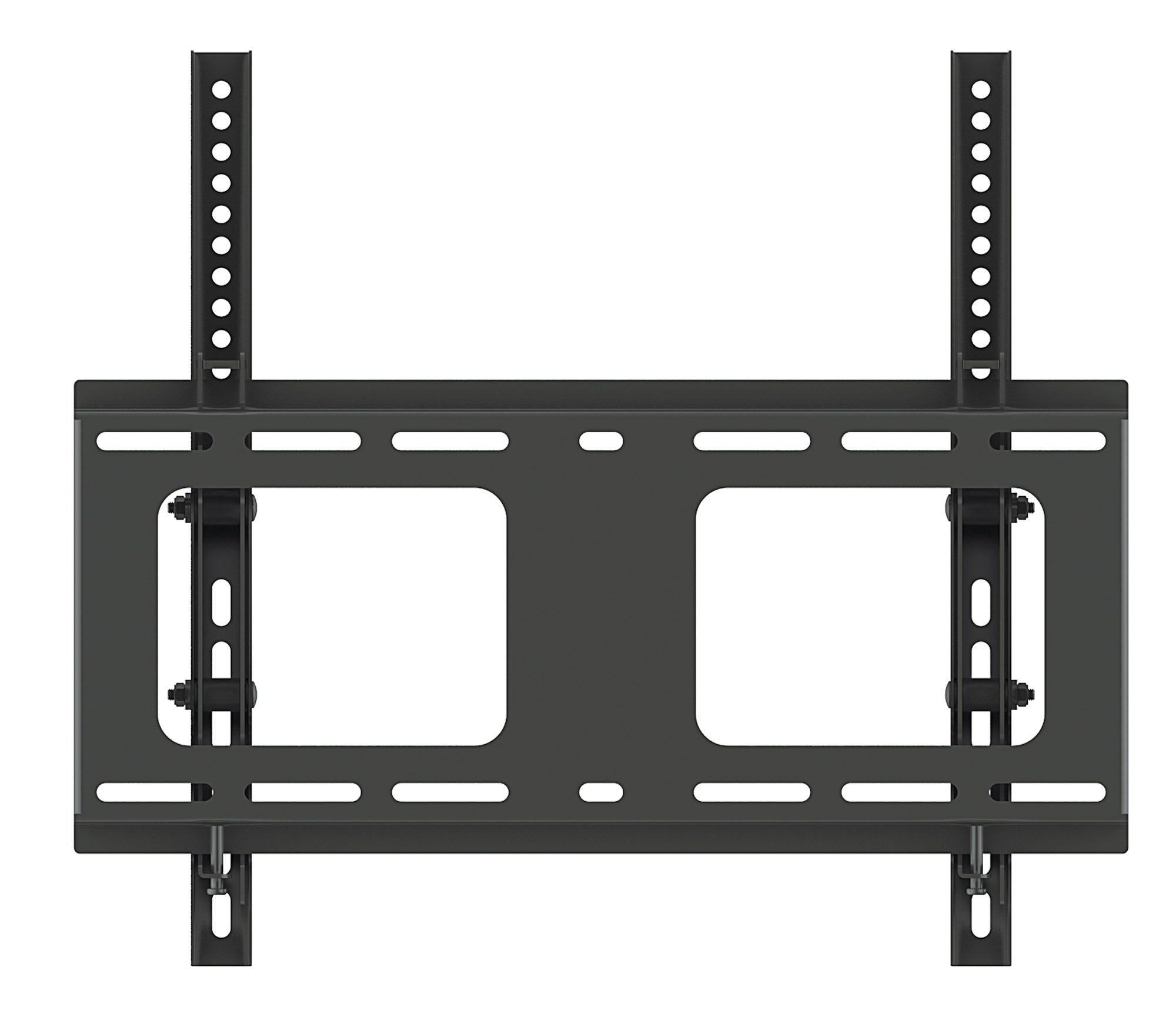 Supporto a Muro Inclinabile con Regolazione Altezza TV LED LCD 32-55'' Nero MANHATTAN - immagine 5