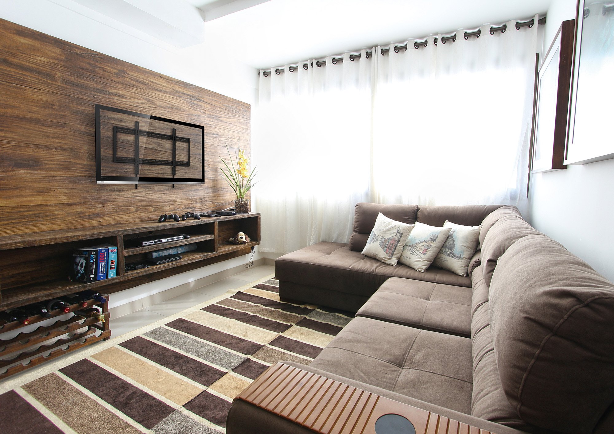 Staffa a Muro Slim Fissa TV LED LCD 60-100'' MANHATTAN - immagine 4