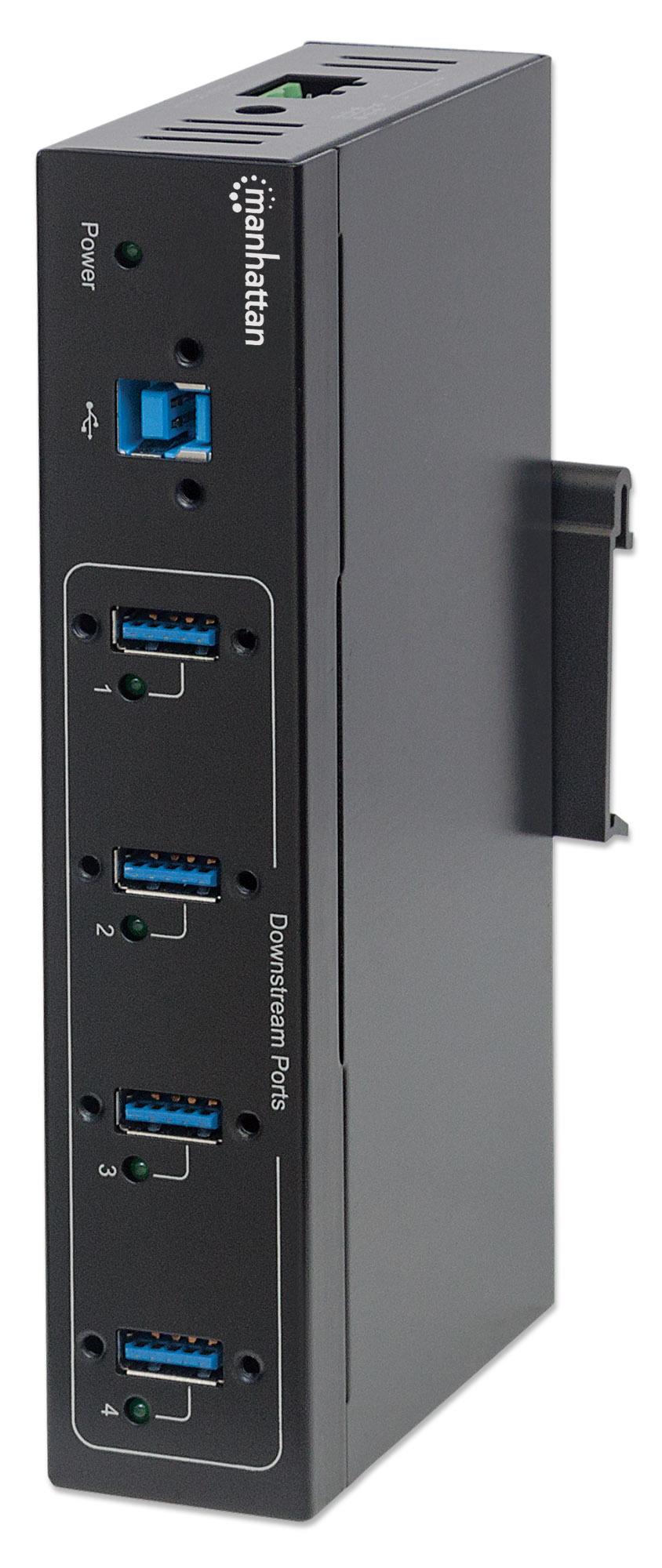Hub Industriale USB 3.0 4 Porte MANHATTAN