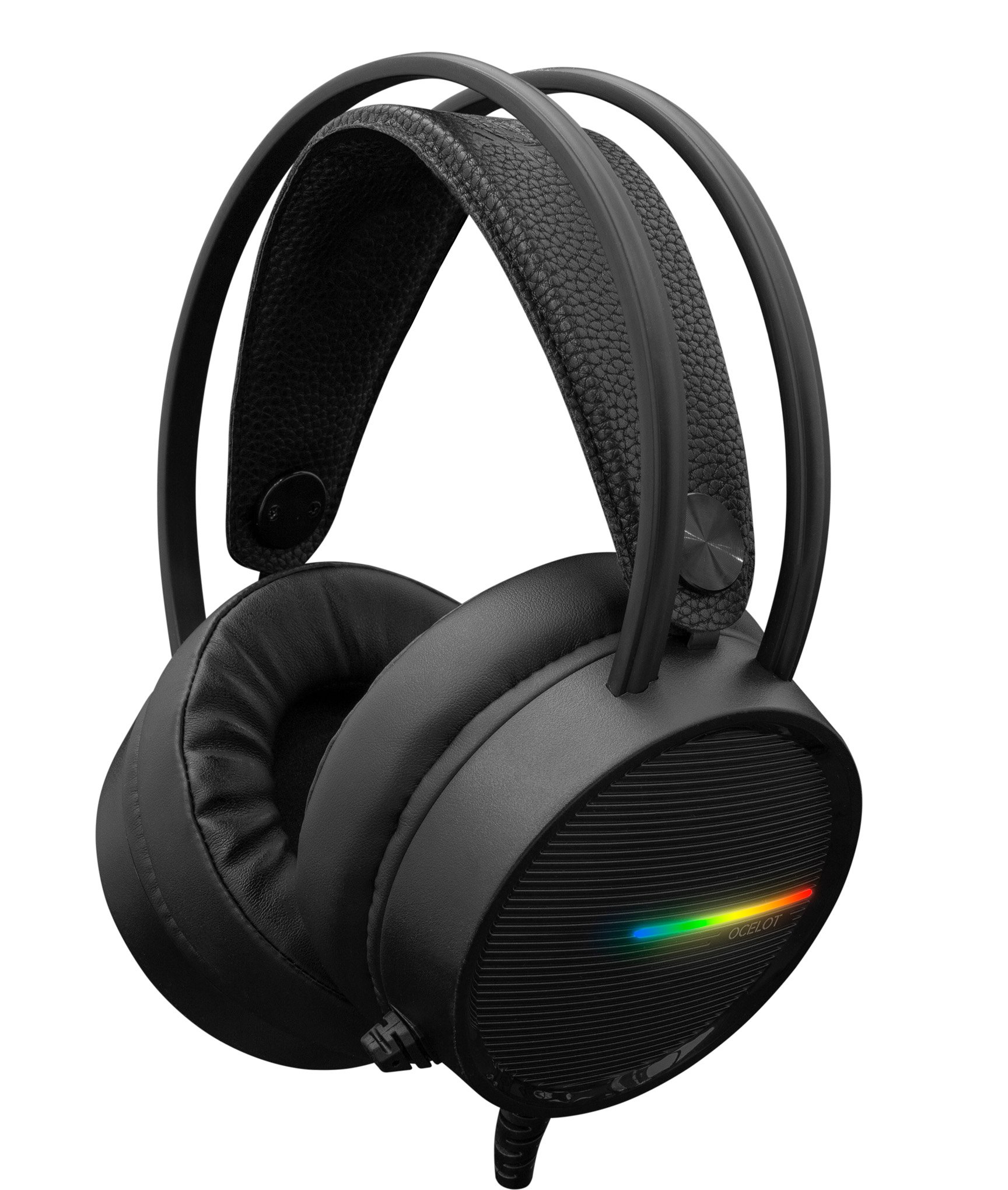 Cuffie Gaming con Microfono Nero, GH-2042 OCELOT WHITE SHARK