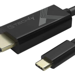 Cavo Adattatore USB-C&trade; Maschio a HDMI 2.0 4K Maschio 2m Nero TECHLY