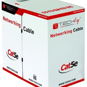 Matassa F/UTP Cavo Cat.5E CCA 305m Flessibile Grigio TECHLY PROFESSIONAL