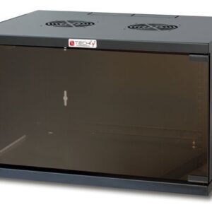 Armadio Rack 19'' a Muro 9U prof. 450 Nero Assemblato TECHLY PROFESSIONAL