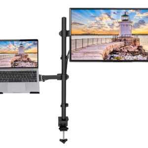 Supporto da Scrivania Braccio per Monitor 13-32'' e Mensola per Laptop MANHATTAN