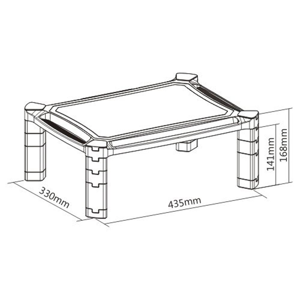 Supporto da Scrivania Monitor Notebook Laptop con Altezza Regolabile TECHLY - immagine 3