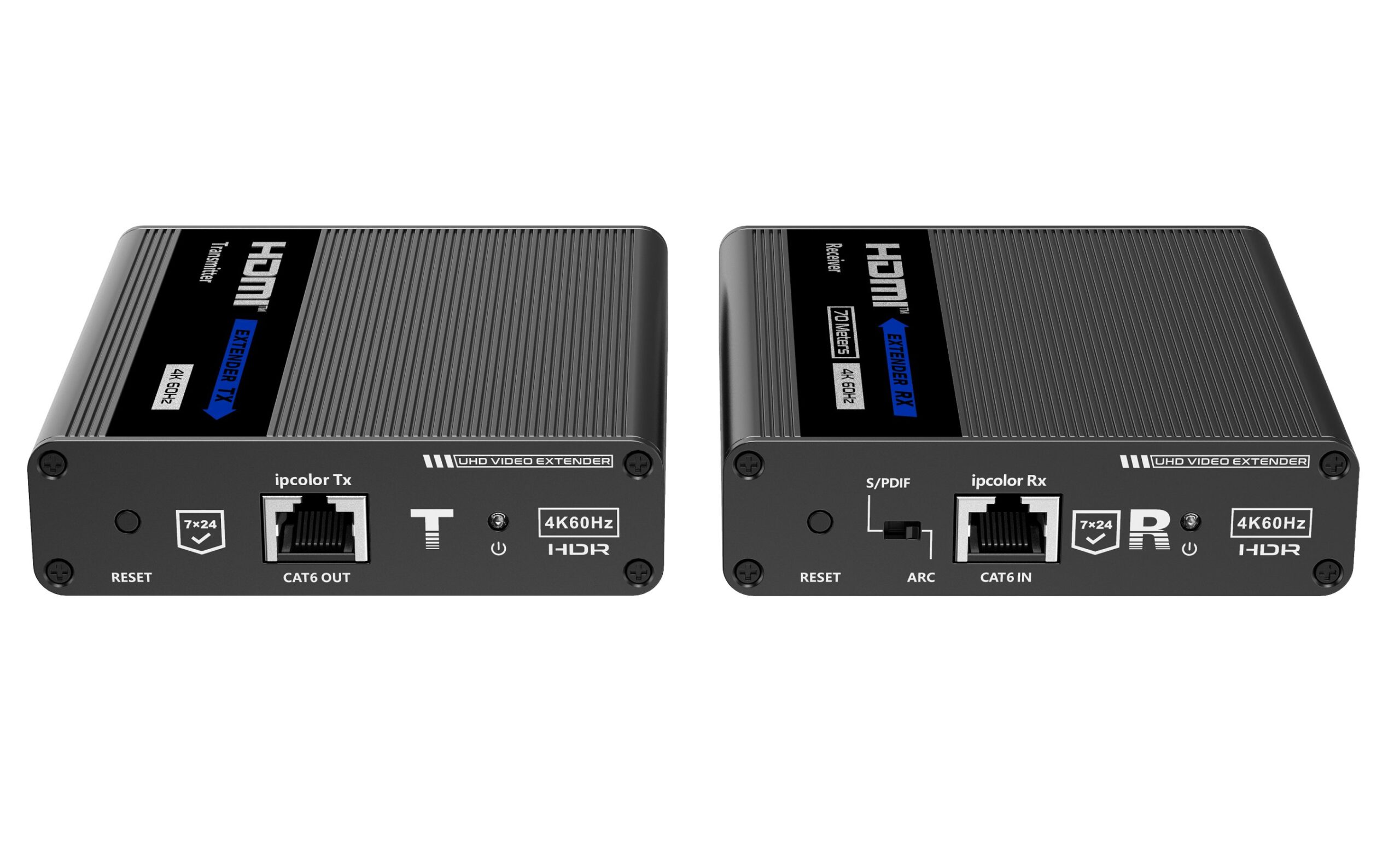 Amplificatore Extender HDMI 4K fino a 70m su Cavo Cat.6/6A/7 punto-punto TECHLY - immagine 3