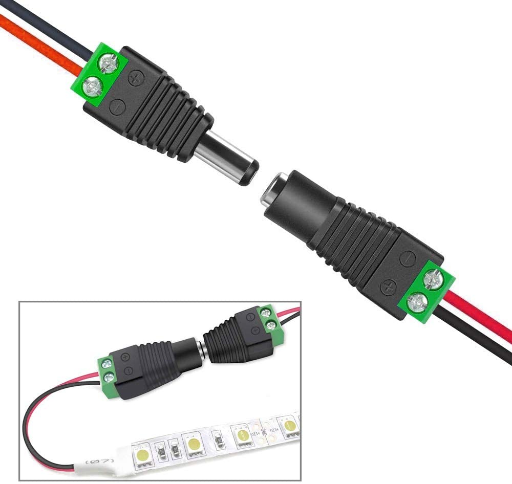 Adattatore Alimentazione Plug DC 5.5x2.1mm Femmina Terminal Block 2 pin TECHLY - immagine 3