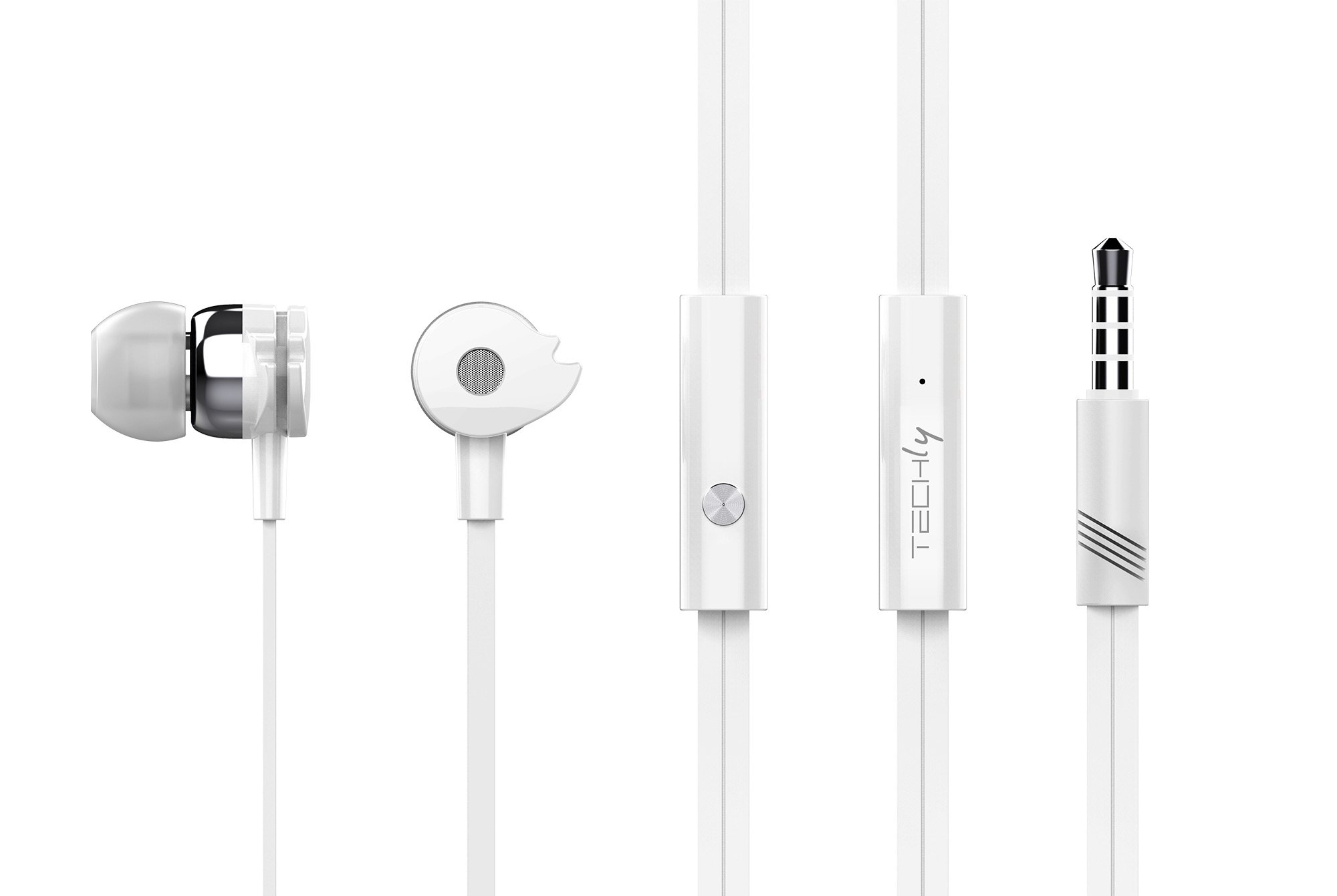 Auricolari Stereo In-Ear con Microfono Bianchi TECHLY - immagine 2