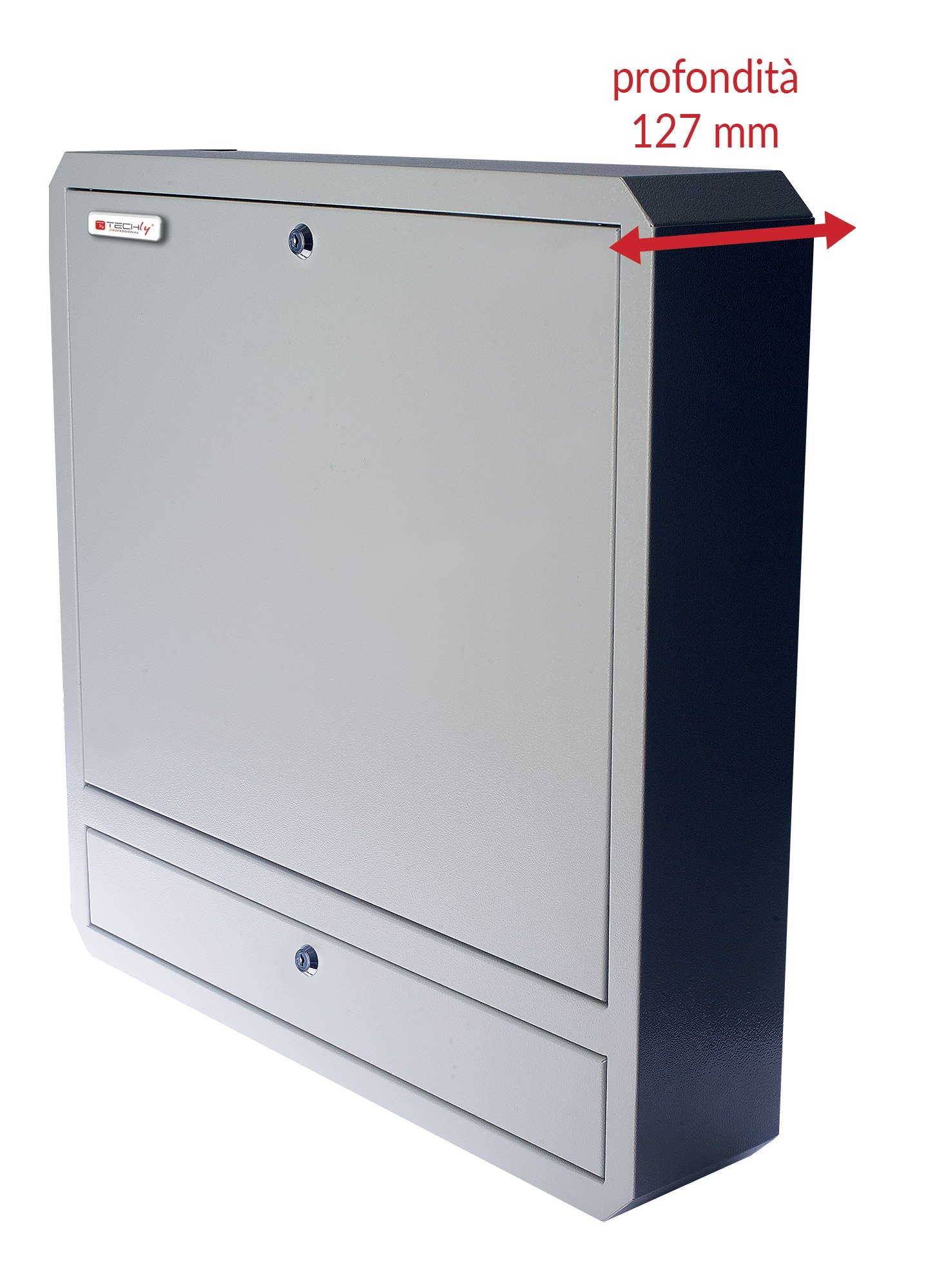 Box di Sicurezza per Notebook e Accessori per LIM Prof. 127 Grigio TECHLY PROFESSIONAL - immagine 3